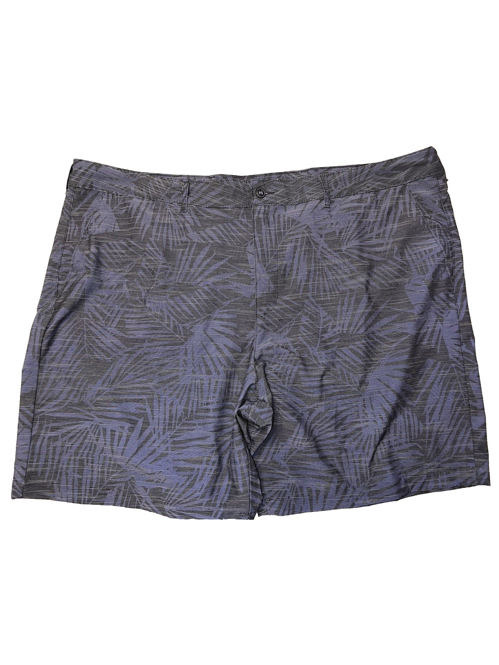 George Men's Size 3XL (48-50) Blue Gray Tropical Performance Fabric Shorts